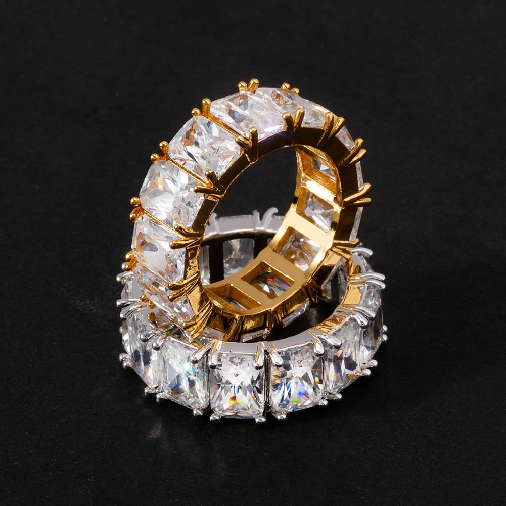 Iced Out Baguette Ring - CZ