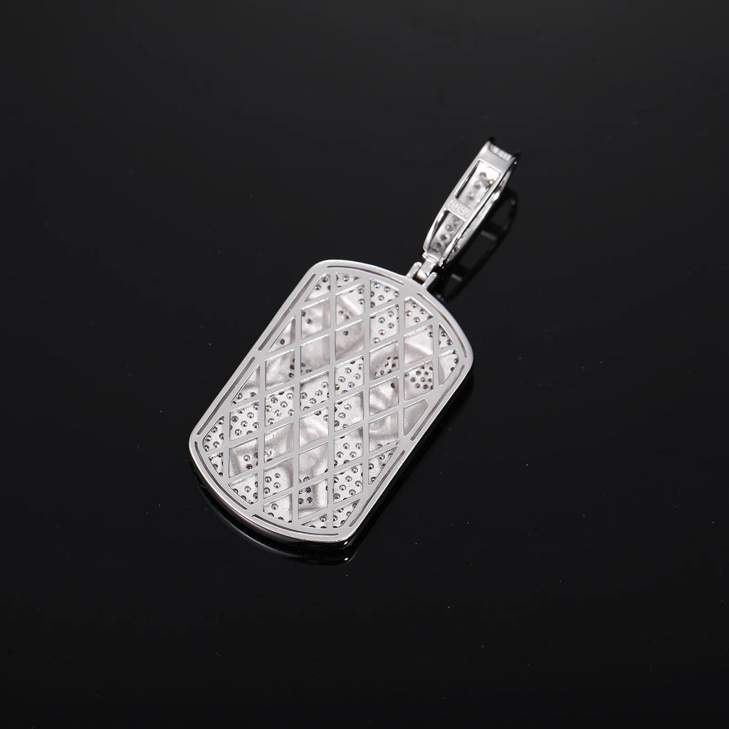 Jesus vs Devil Pendant - Moissanite 925 Sterling Silver