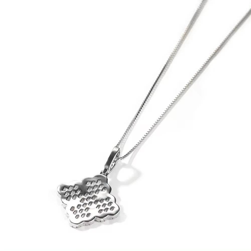 Iced Out Four Leaf Clover Pendant - CZ