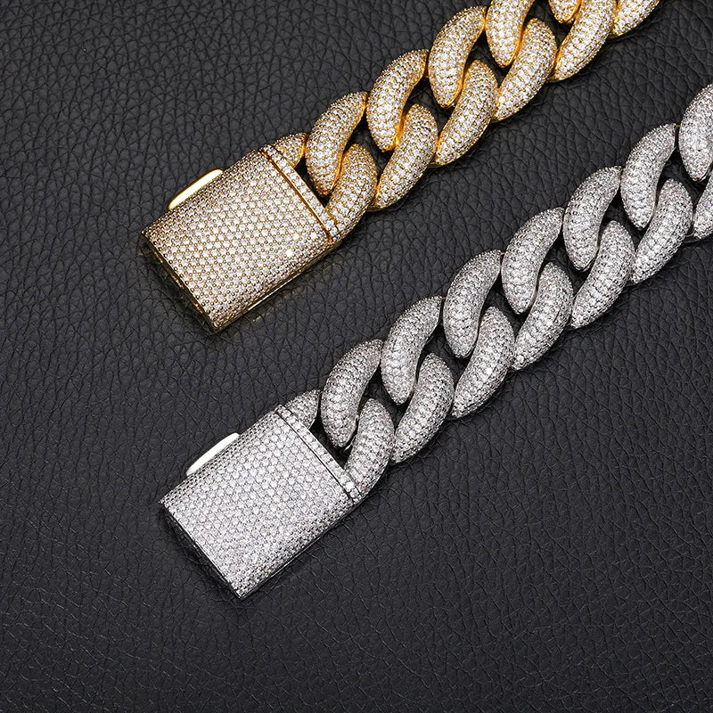 Iced Out Bubble Cuban Chain 20 mm - 5A CZ