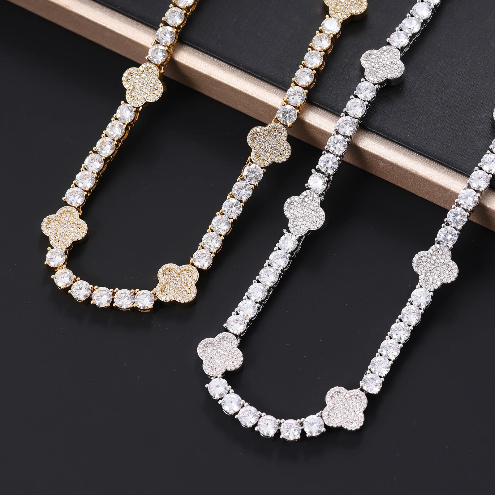 Tennis Chain Clover - 5A CZ