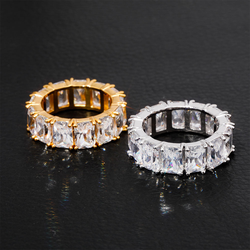 Iced Out Baguette Ring - CZ