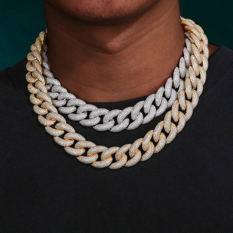 Iced Out Bubble Cuban Chain 20 mm - 5A CZ