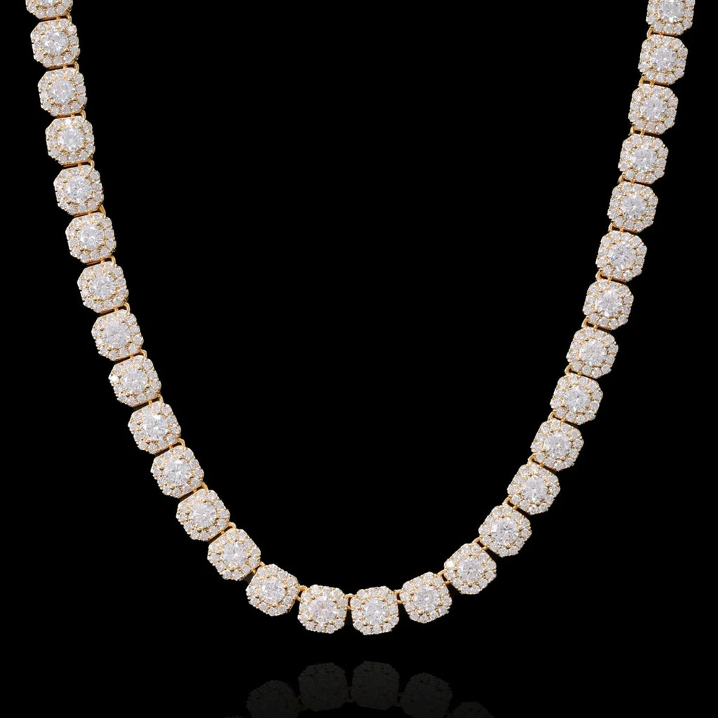 Iced Out Baguette Tennis Chain - CZ