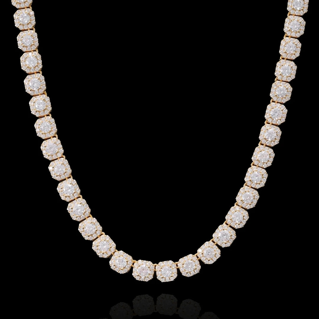 Iced Out Baguette Tennis Chain - CZ