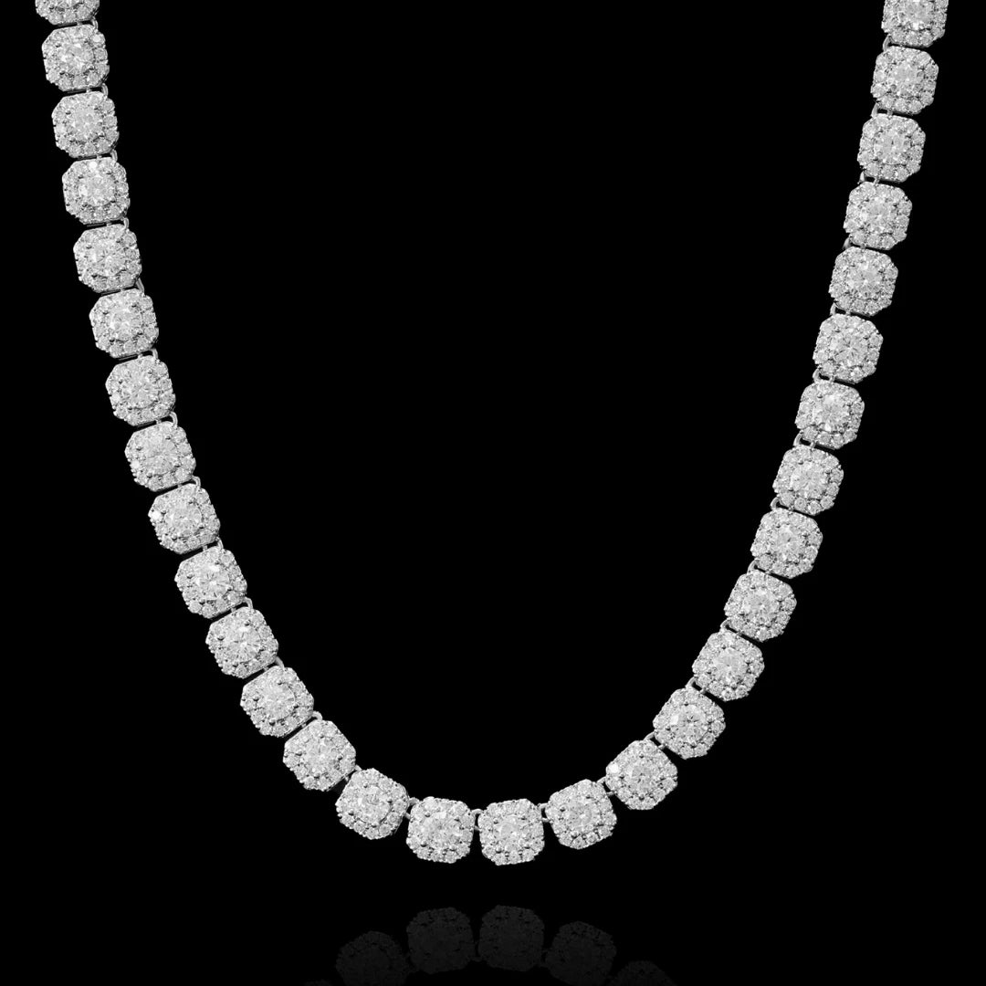 Iced Out Baguette Tennis Chain - CZ