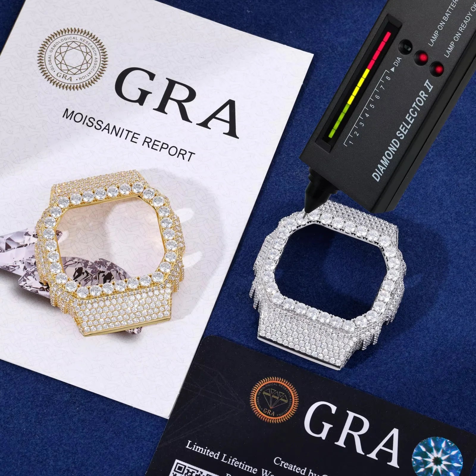 Casio G Shock 5600  Iced Out Watch Case - VVS D Moissanite