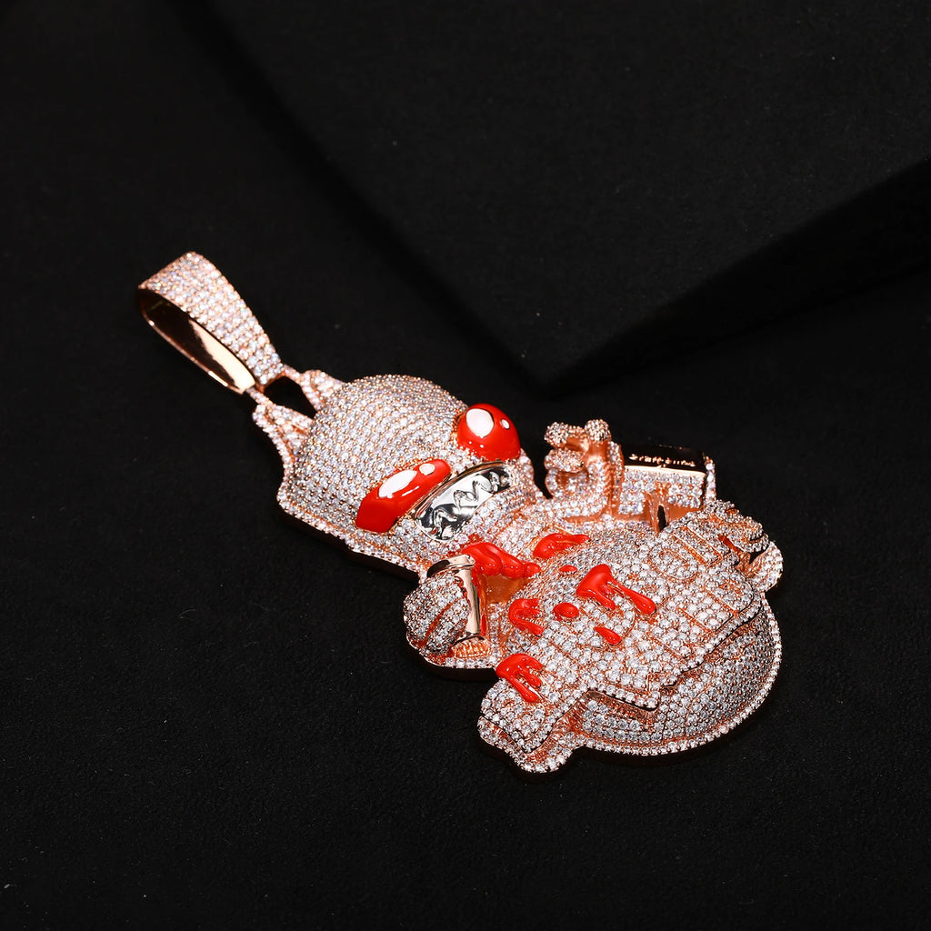 Iced Out Bloody Pendant - CZ