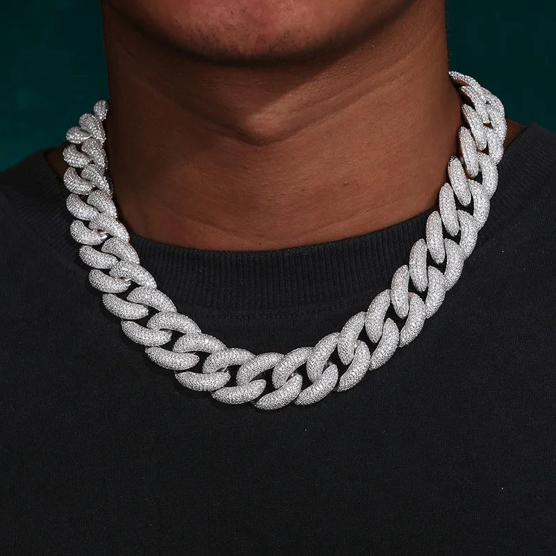 Iced Out Bubble Cuban Chain 20 mm - 5A CZ