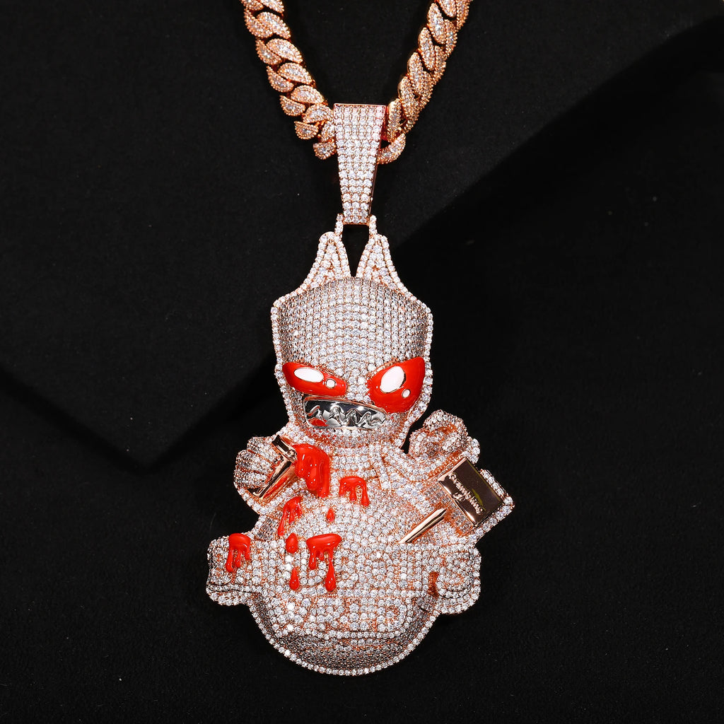 Iced Out Bloody Pendant - CZ