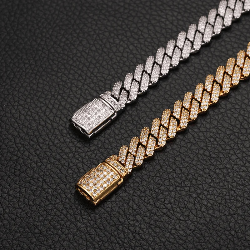 Iced Out Cuban Chain 9 mm - 5A CZ