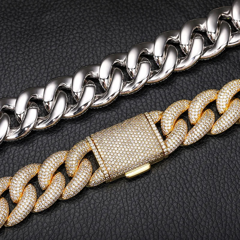 Iced Out Bubble Cuban Chain 20 mm - 5A CZ