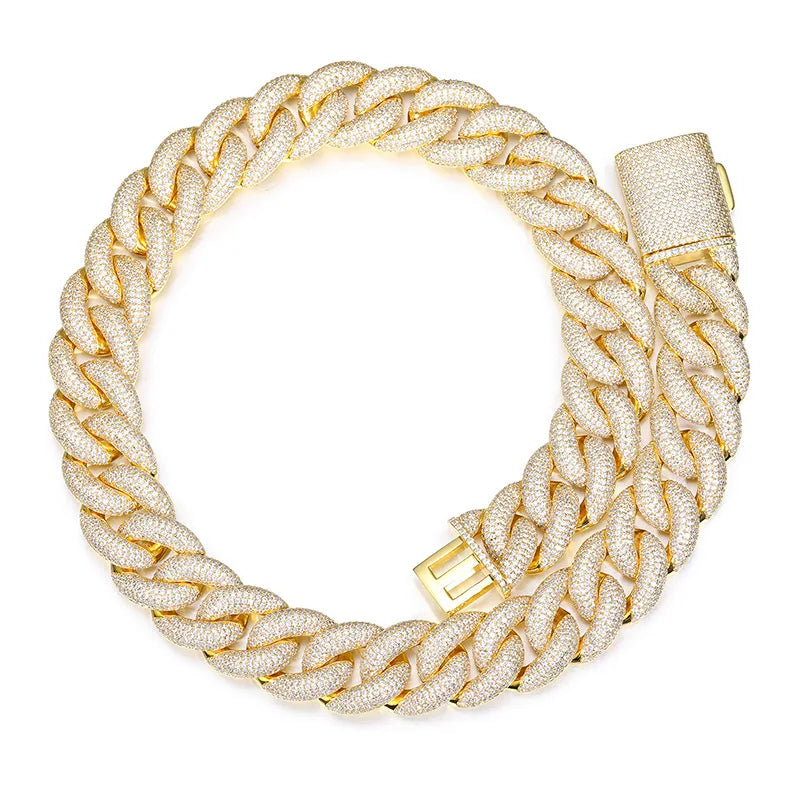 Iced Out Bubble Cuban Chain 20 mm - 5A CZ